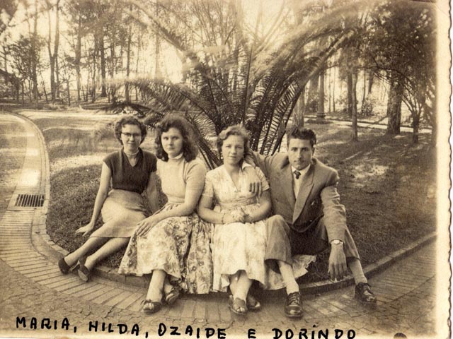 1955 - Maria, Hilda, Ozaide e Dorindo