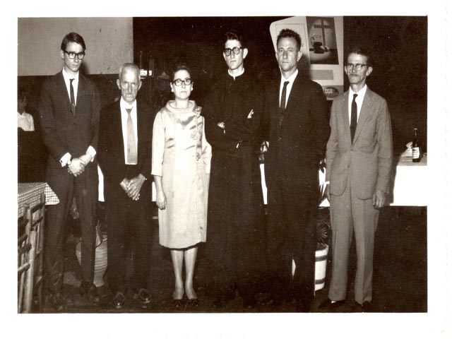 1967 - Celso, Enrico Giroldo, Josina, Pe. Orides, Antonio e Aurélio