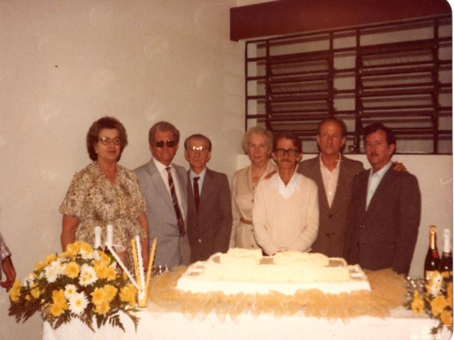 1983 - Bodas de Ouro de  Ernesto Giroldo e Mariquinha -  Mariquinha, Ernesto, Adelino, Emirene, A